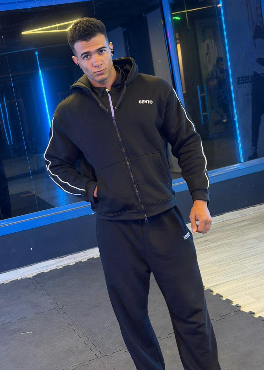 unisex suit (sweat-shirt and wide-leg)(suit)