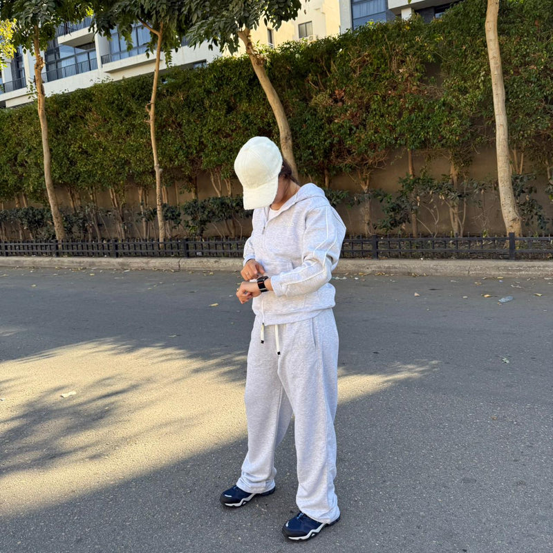 unisex suit (sweat-shirt and wide-leg)(suit)